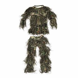 Abcamo Kids Woodland Camouflage 4 Pieces Ghillie Suit