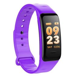 Raz Tech C1S Smart Band Color Screen Heart Rate Monitor Fitness Tracker Purple