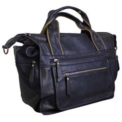 Fino Duffel Bag Faux Leather Weekender Luggage Travel Bag