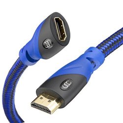 HDMI Extender - Male To Female Extension Cable 10 Feet High-speed 4K - Supports 1080P And 3D Blu-ray Player 3D Television Roku