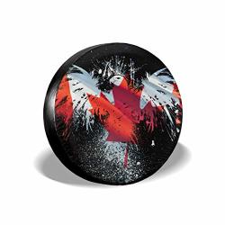 Canada Cccccccocccc Flag Eagle Universal Spare Tire Cover Is Dust-proof Waterproof Sun-proof And Corrosion-resistant Suitable For Jeep Trailer Rv Suv And Most Cars. 4