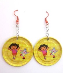 Hand Crafted Tazo Earring - Dora & Boots