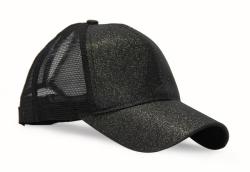 Calasca Baseball Ponytail Cap - Black Glitter Free Shipping