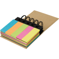 Spiral Notebook With Sticky Notes - New - Barron