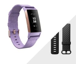 Fitbit Charge 3 - Se Lavender Woven