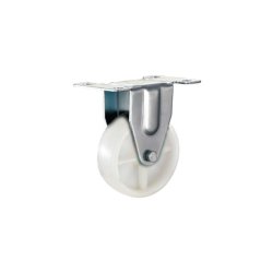 - White Nylon Caster With Fixed Wheel 75MM