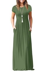 Womens Long Sleeve Solid Color Loose Plain Plus Size Maxi Dresses Casual Long Dresses Vedolay Dresses for Women Casual