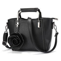 Bags Top-handle Joseko Women Pu Leather Retro Rose Handbag MINI Crossbody Bag