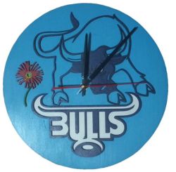 Bulls Rugby Wall Clock