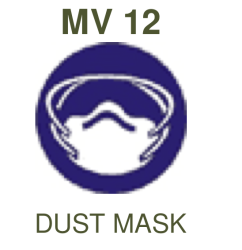 MV12: Dust Mask Mandatory - Small
