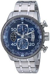 Invicta Men's Aviator Quartz Watch With Stainless-steel Strap Silver 12 Model: 22970