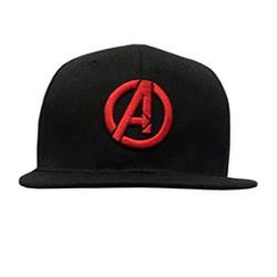 Avenger Logo Marvel Snapback Hats flat Peaked Cap Official Licensed Black