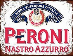 Vintage Metal Tin Sign 8X12 Peroni Nastro Azzurro Lager Beer Wall Decor Home Decor