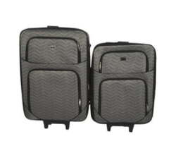 Smte-trolley 1 Piece Travel Spinner Suitcase -fabric -grey