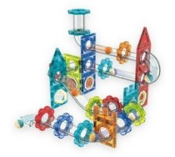 Magic Marble Run - Diy Magnet Building Blocks - Stem Toys For Children - 74 Pieces