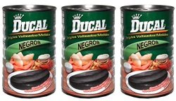 Ducal Refried Beans Black 15 Oz 3 Pack Frijoles Volteados - Molidos
