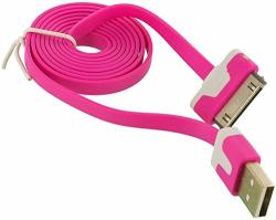 Ntj 1M 3FT Flat Noodle Tangle Free USB To 30PIN Data Sync Charger Charge Cable Cord Adapter For Ios 6 IOS7 Iphone 4 4S