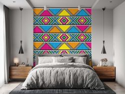 African Print Zulu Inspired Ubuntu Wallpaper Pink
