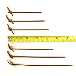 BambooMN Brand Bamboo Knotted Picks For Cocktails And Hors' D'oeuvres In Tea Size 3.5" Inch 1000 Pieces