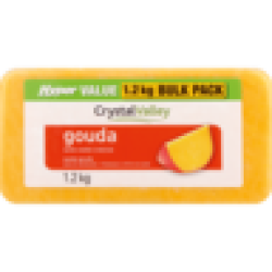 Crystal Valley Hyper Value Gouda Cheese Bulk Pack 1.2KG