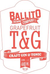 Grapefruit Premixed Gin & Tonic 440ML Rtd
