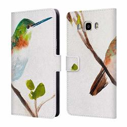 Official Mai Autumn Hummingbird Birds Leather Book Wallet Case Cover Compatible For Samsung Galaxy J7 2016