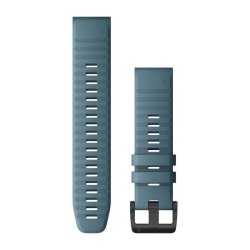 Garmin Quickfit 22 Watch Bands - Lakeside Blue Silicon