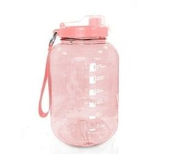 2.2L Sports Water Bottle Pink Bpa Free Water Bottle With Time Marker