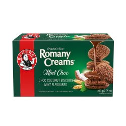Bakers Original Mint Choc Romany Creams 200 G
