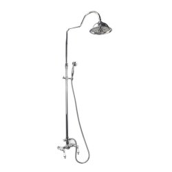Trendy Taps Premium Quality Chrome Exposed Shower Set With Dual Handles