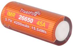 Trustfire 26650 4200MAH 45A Unprotected Button Top