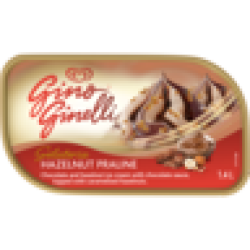 Gino Ginelli Hazelnut Praline Flavoured Ice Cream With Chocte Sauce 1.4L