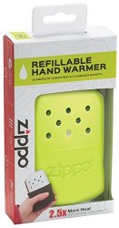 Zippo 12 Hour Hr Neon Yellow Refillable Hand Warmer