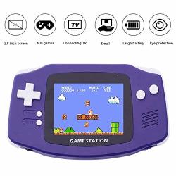 Kobwa Handheld Game Console 2.8 Inch 400 Classic Old Games Fc Tv Output Video Game Player Retro Handheld Games Console MINI Nostalgic Handheld Game
