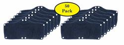 50 Pack Best Hard Hat Sweatband Navy Blue Washable Snap On Sweat Band Liner Safety Accessories