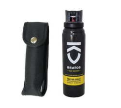 KRATOR Kratos Pepper Spray With Pouch - 100ML Black