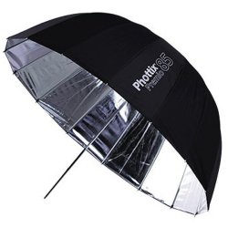Premio Reflective Umbrella 85M Silver black