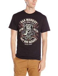 Fifth Sun Gas Monkey Men's Blood Sweat And Beers Short Sleeve T-Shirt Black Large