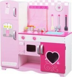 Pretend & Play Pink Kitchen 8 Piece