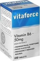 Vitaforce Vitamin B6 50mg 100 Tablets