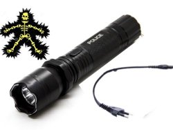 Full Metal Stun Gun + Flashlight