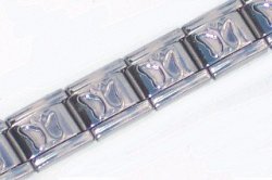 Italian Charms & Bracelets - 9mm Shiny Starter Bracelet With Butterfly - 18 Links