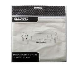 Plastic Table COVER-137CMX213CM 70G White 1CT