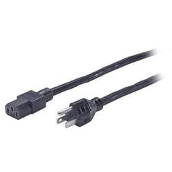 GOWOS 2 Pack 25Ft Computer Power Cord 5-15P to C-13 Black/SJT 16/3