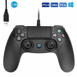 Allnice Ps4 Controller Wired Controller For Playstation 4 Dual Vibration Shock Joystick Gamepad For Ps4 Ps4 Slim Ps4 Pro And Pc Windows 7 8 10 With 2 2m Prices Shop Deals Online Pricecheck
