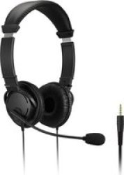Headset For Call Centres 3.5MM Jack Black