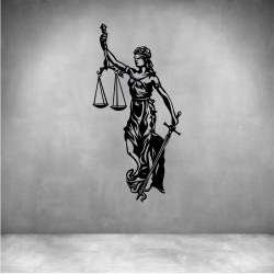 Lady Justice - Matt Gold L 400 X H 1200MM