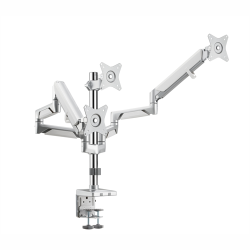 Triple Monitor Clamp Bracket With Gas Spring Arm