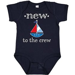 Inktastic Baby Boy New To The Crew Infant Creeper 6 Months Navy Blue 2AE7D