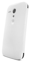 Motorola Moto G Flip Shell Case - Retail Packaging - White 1ST Generation Only